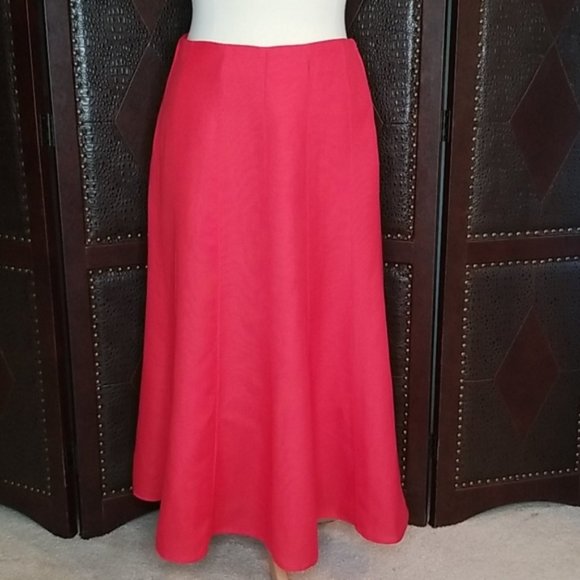 Ashley Stewart Dresses & Skirts - Ashley Stewart 24W Red Full A Line Long Skirt